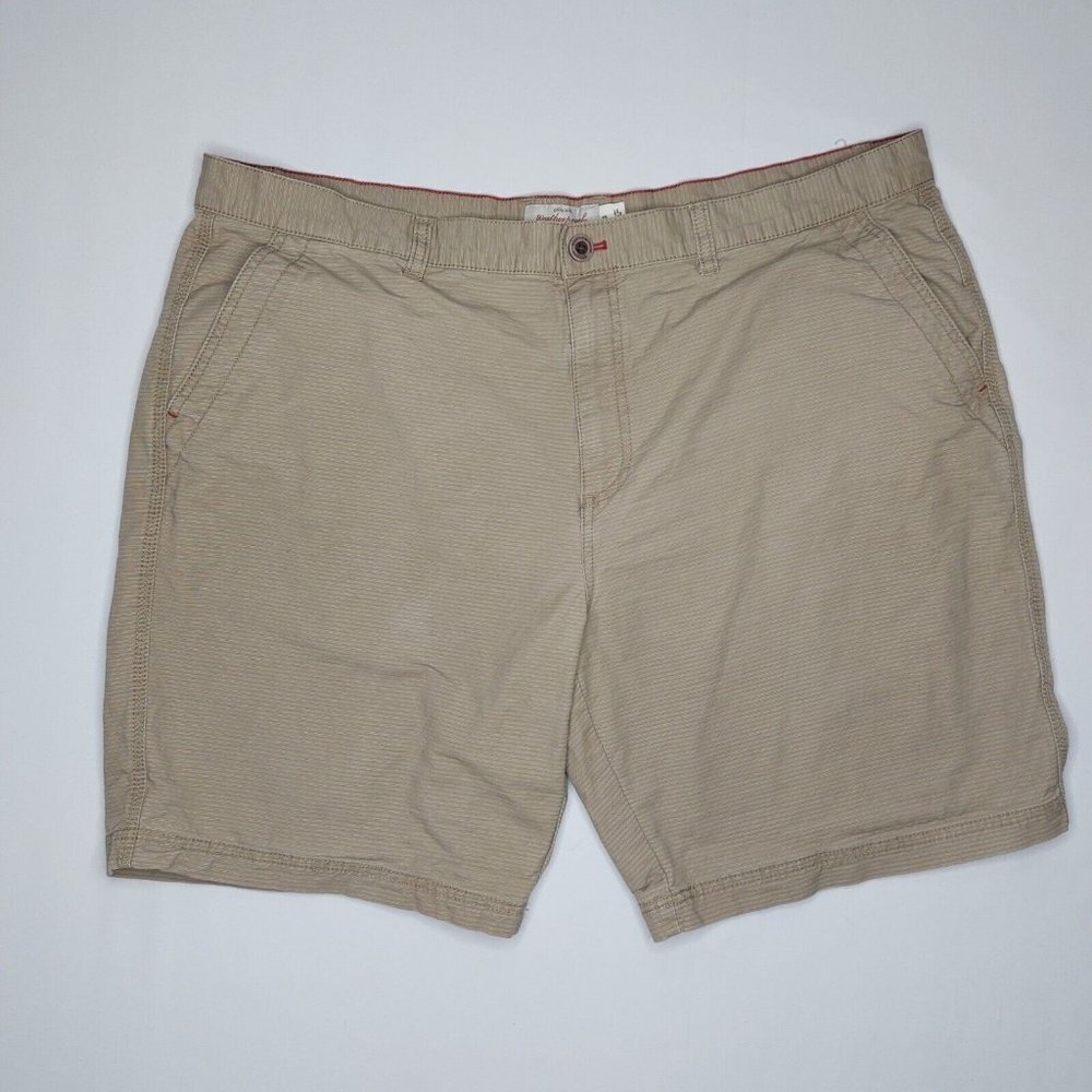 Weatherproof Vintage Mens 40 x 8.5 Inseam Tan Chino Shorts